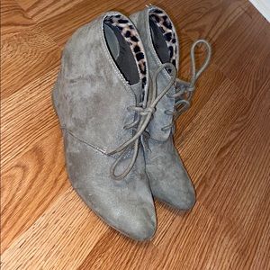 Grey booties